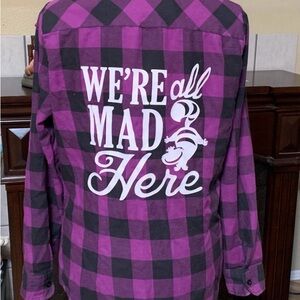 Disney Alice in Wonderland Cheshire Cat Flannel Size Large